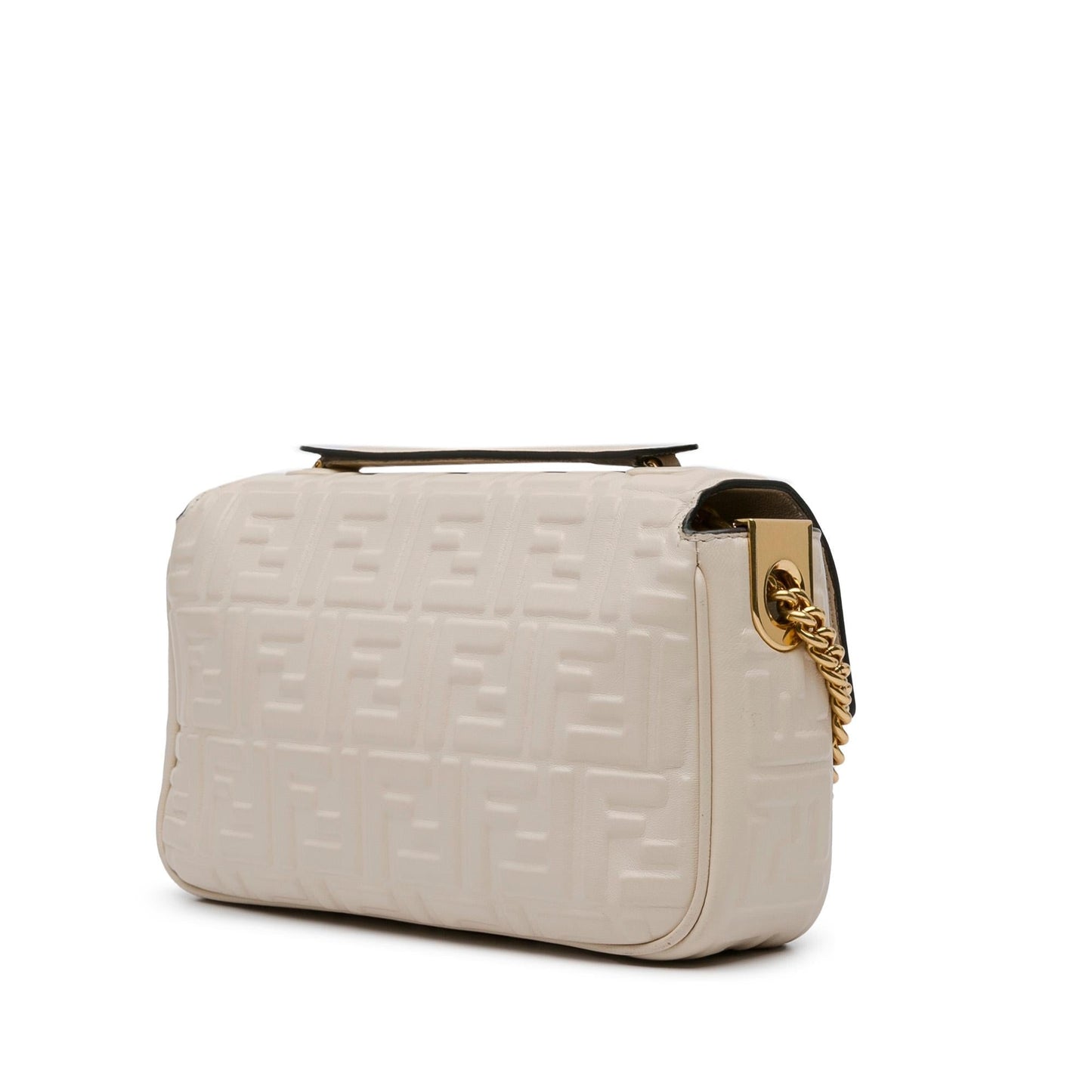 Luxury FendiZucca Embossed Chain Midi Baguette (SHG-InpXQw)