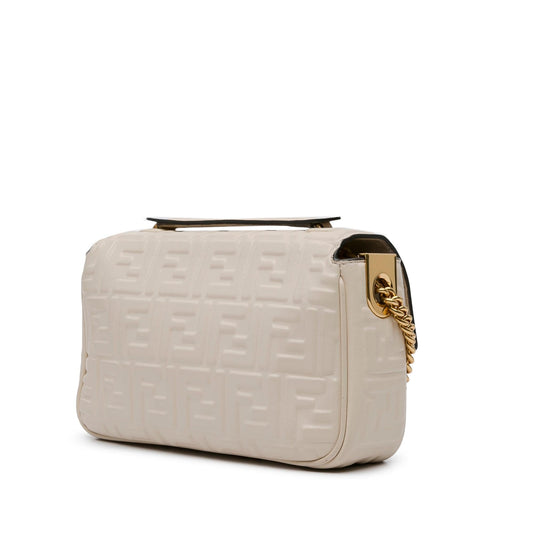 Luxury FendiZucca Embossed Chain Midi Baguette (SHG-InpXQw)