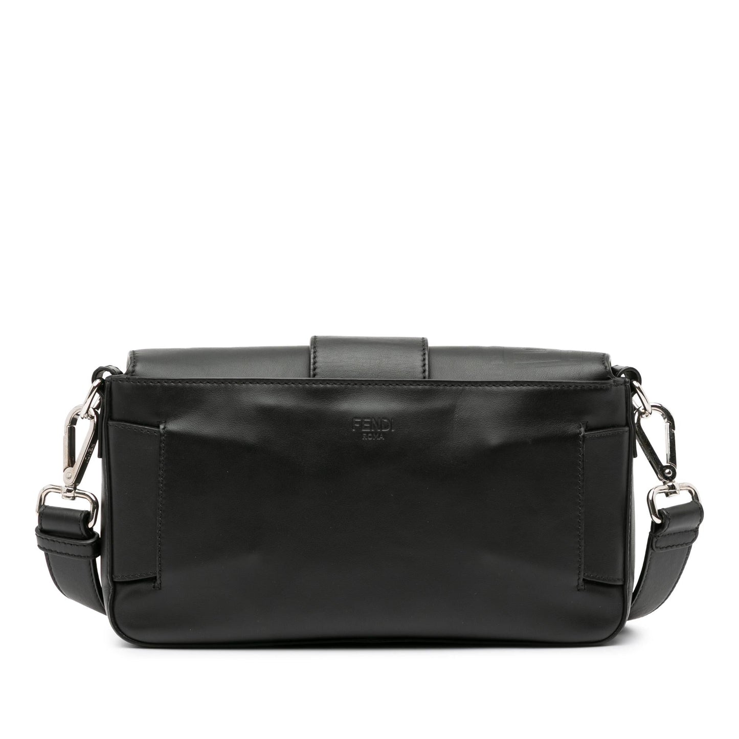 Luxury FendiZucca Embossed Convertible Baguette Crossbody (SHG-rlO8nE)