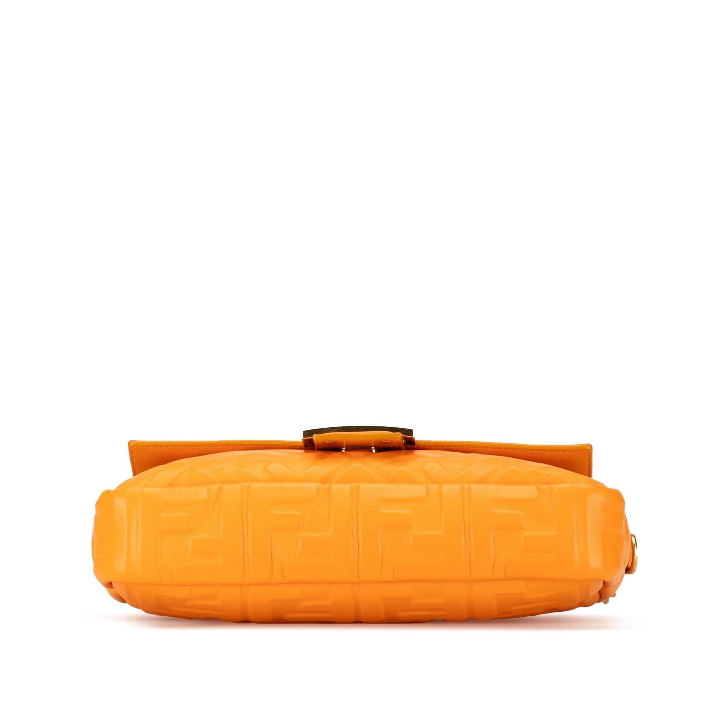 Luxury FendiZucca Embossed Leather Baguette Satchel (SHG-yIkxmI)