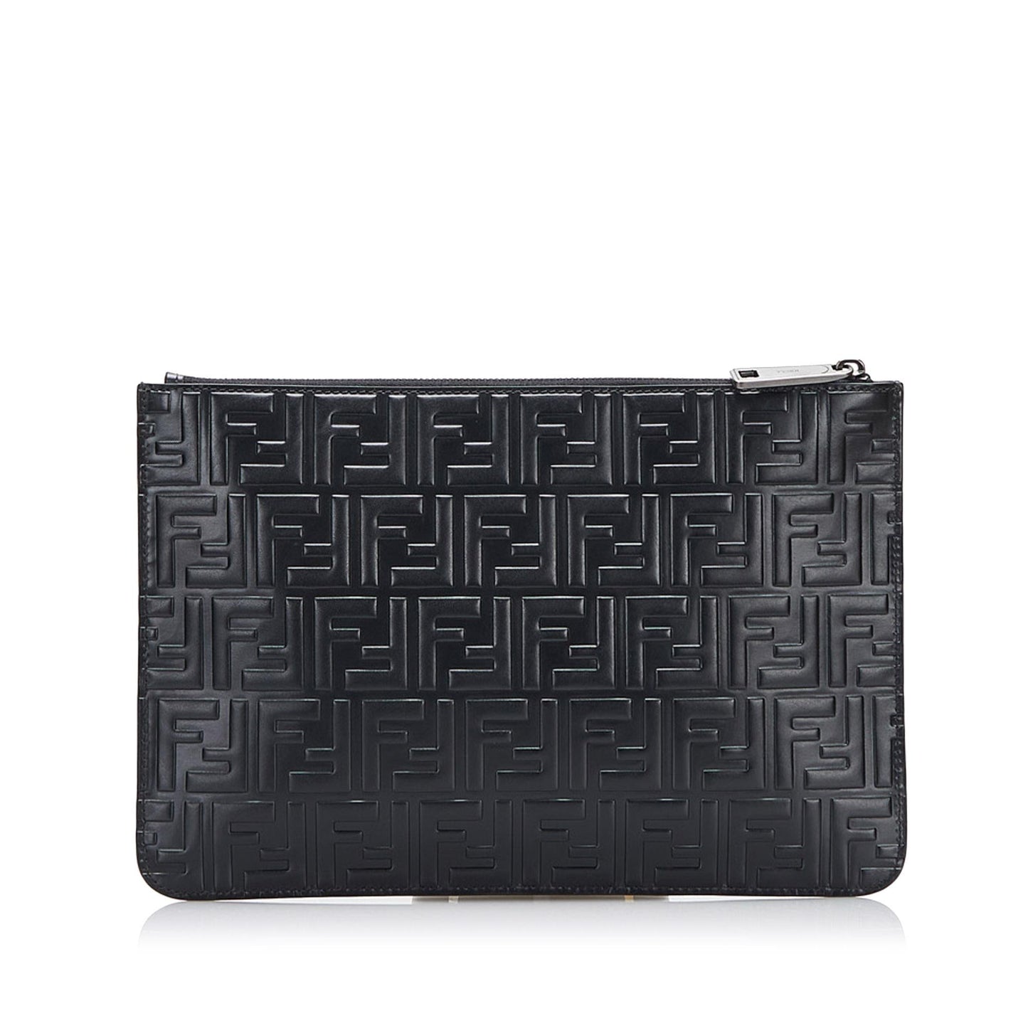 Luxury FendiZucca Embossed Zip Pouch (SHG-ocVOj7)
