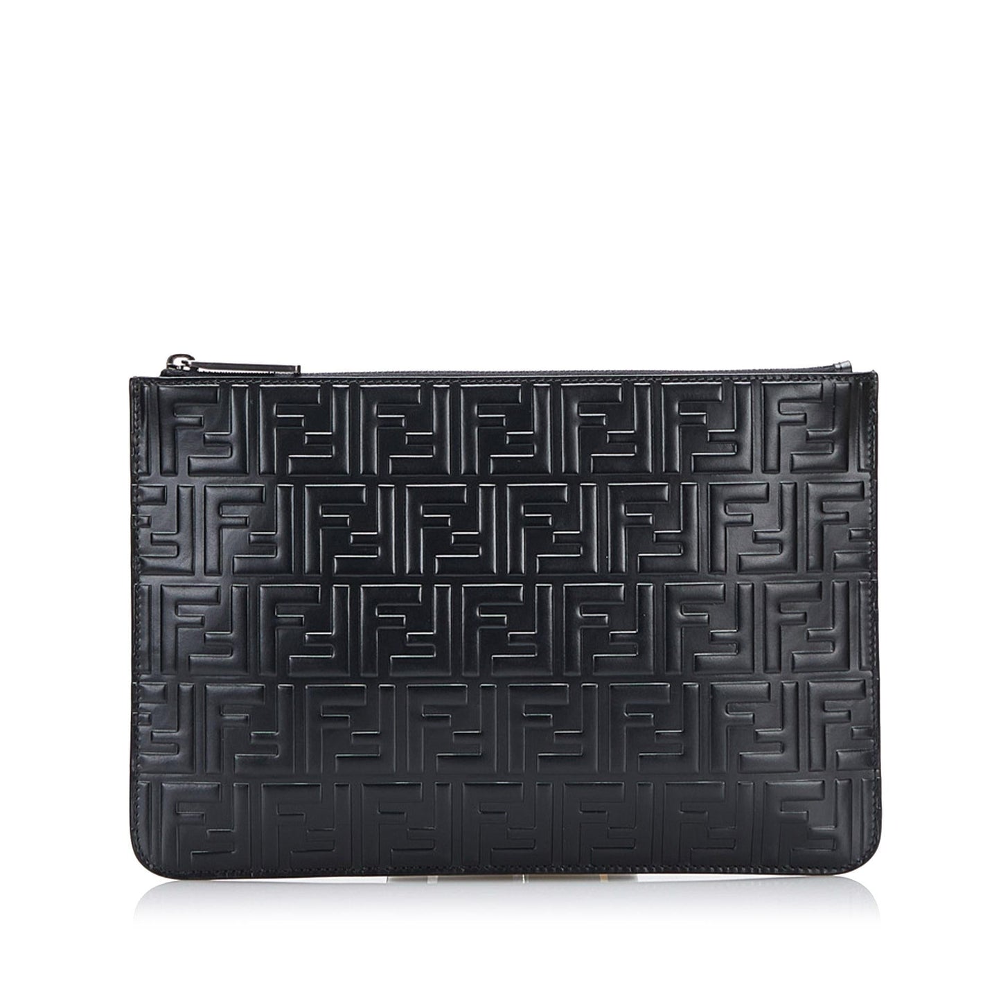 Luxury FendiZucca Embossed Zip Pouch (SHG-ocVOj7)