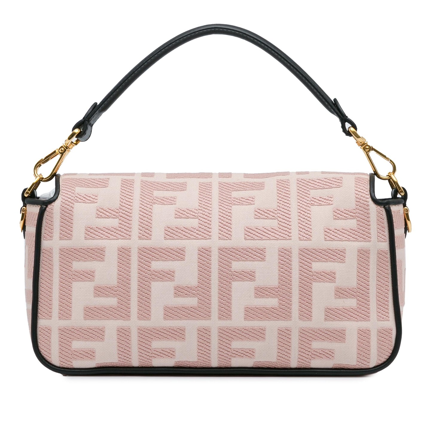 Luxury FendiZucca Embroidered Baguette Satchel (SHG-3Y1aJA)