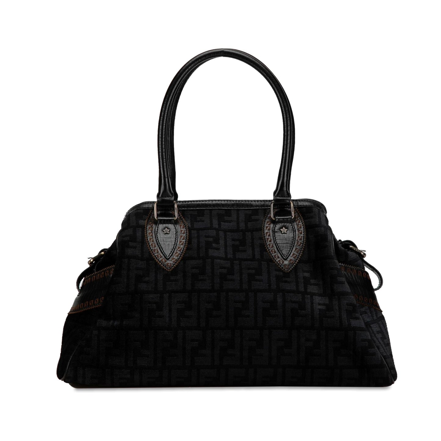Luxury FendiZucca Etniko Canvas Handbag (SHG-Uh4Z1z)