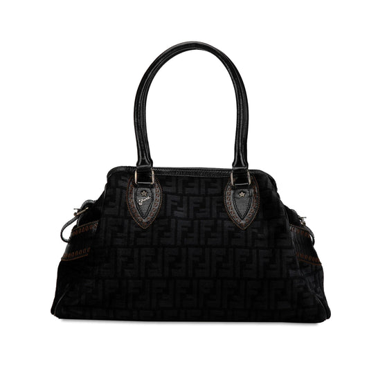 Luxury FendiZucca Etniko Canvas Handbag (SHG-Uh4Z1z)
