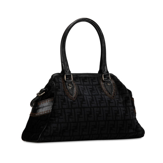 Luxury FendiZucca Etniko Canvas Handbag (SHG-Uh4Z1z)