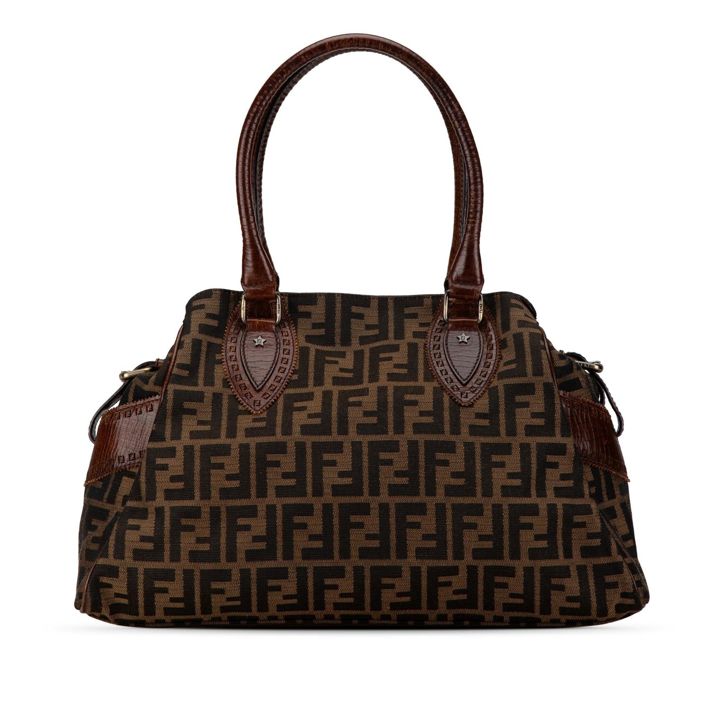Luxury FendiZucca Etniko Canvas Handbag (SHG-4VO7PX)