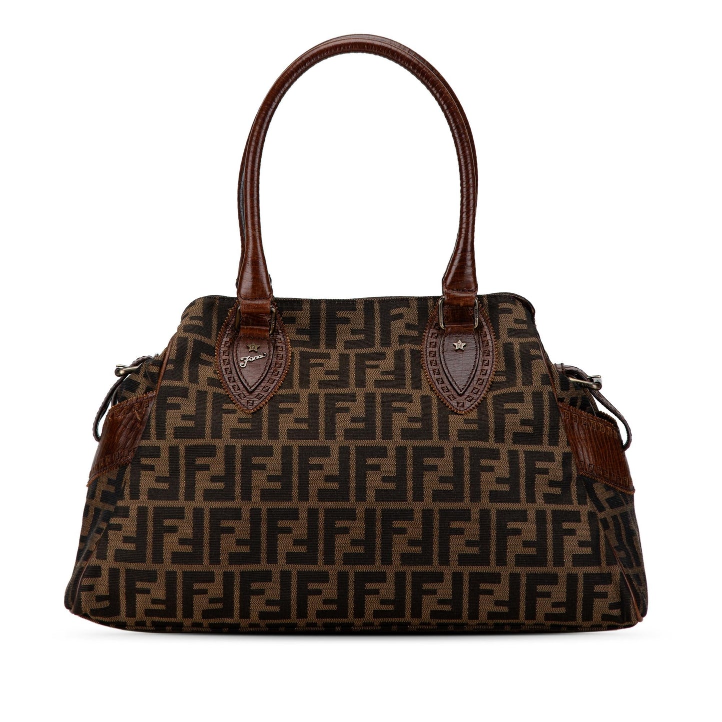 Luxury FendiZucca Etniko Canvas Handbag (SHG-4VO7PX)