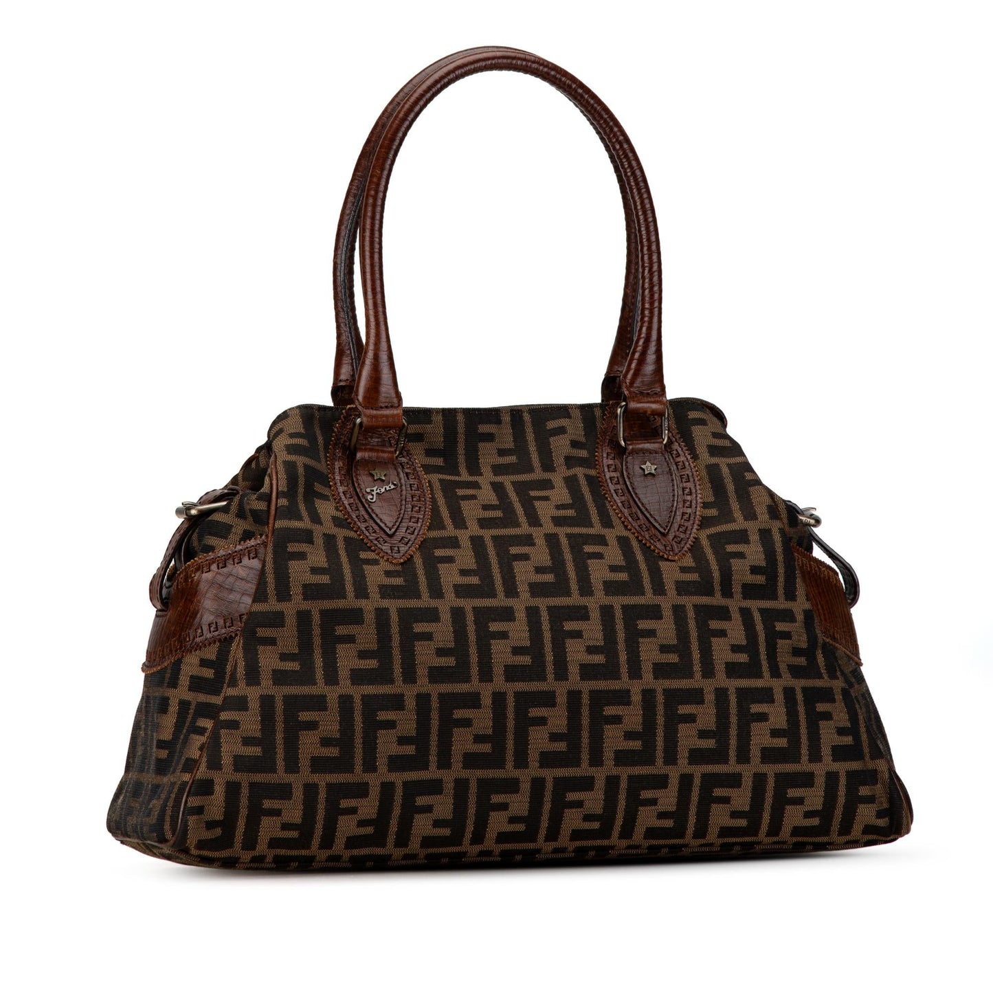 Luxury FendiZucca Etniko Canvas Handbag (SHG-4VO7PX)