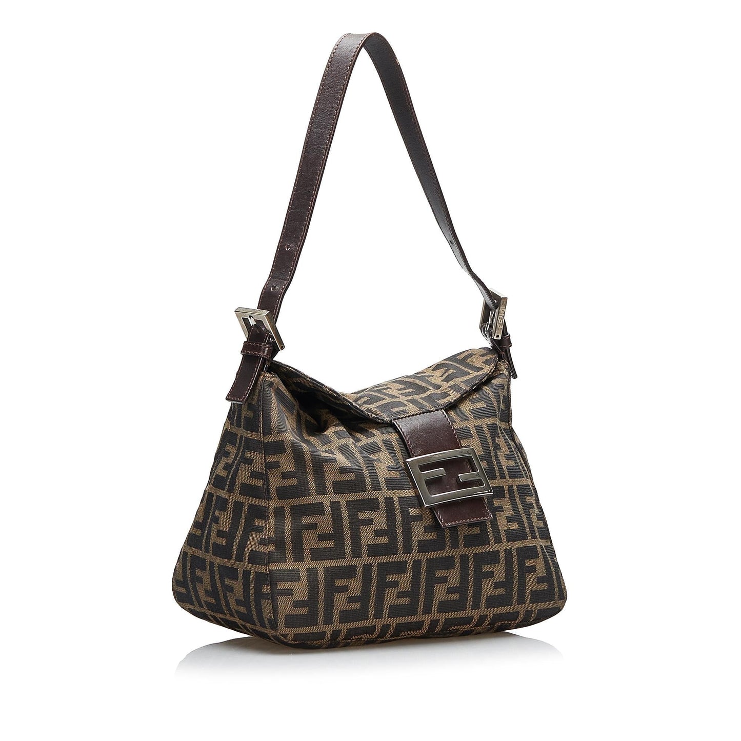 Luxury FendiZucca Flap Shoulder Bag (SHG-HhfHg3)