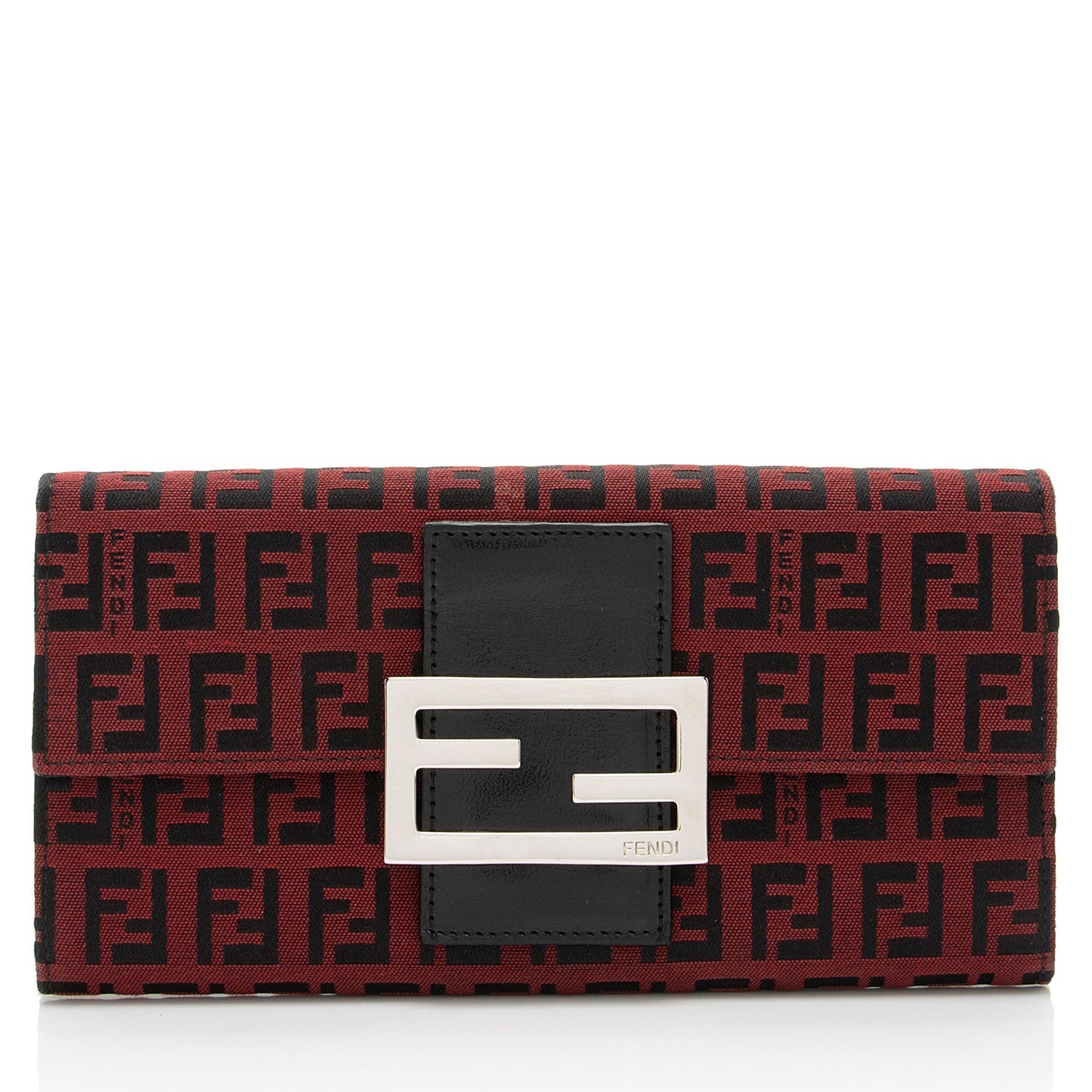 Luxury FendiZucca Flap Wallet (SHF-8SUa92)