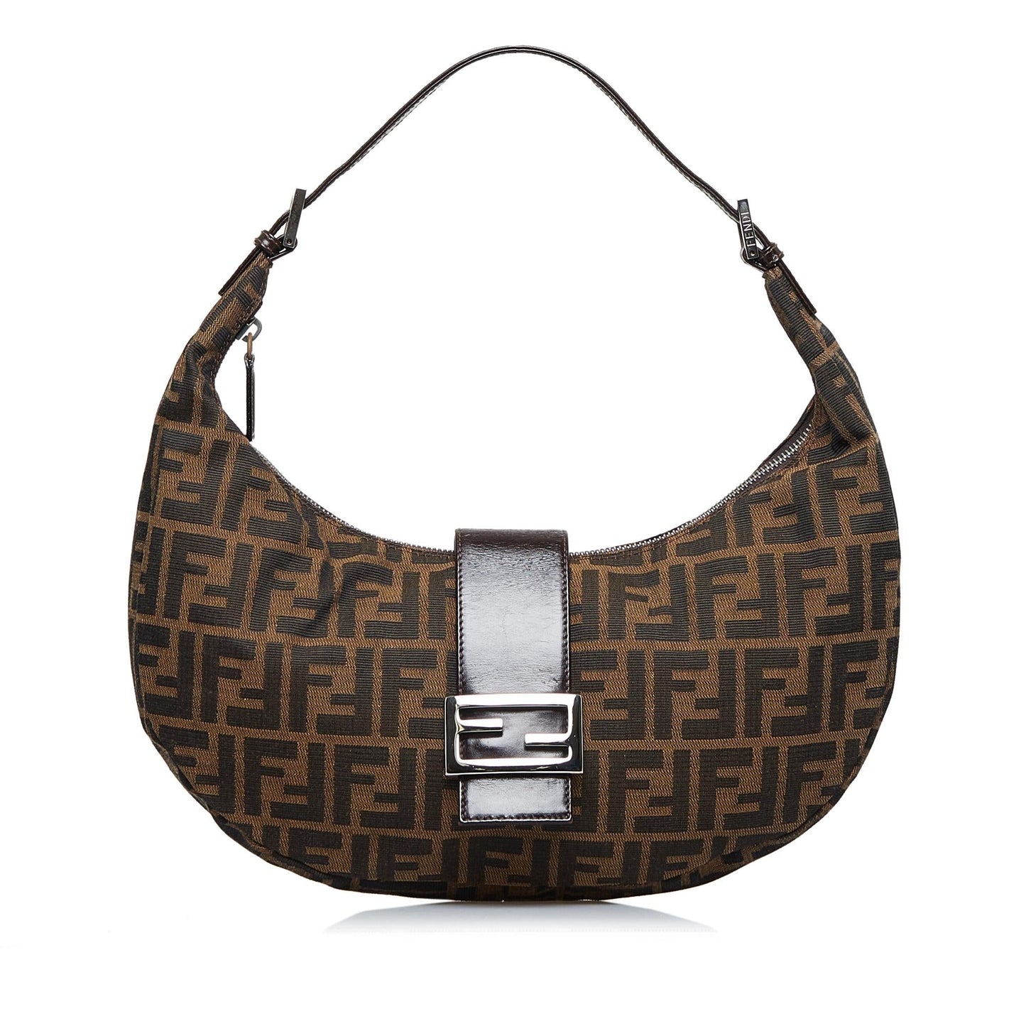 Luxury FendiZucca Half Moon Hobo (SHG-PNoVM9)