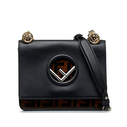 Luxury FendiZucca Kan I F Crossbody Bag (SHG-q9B7oH)