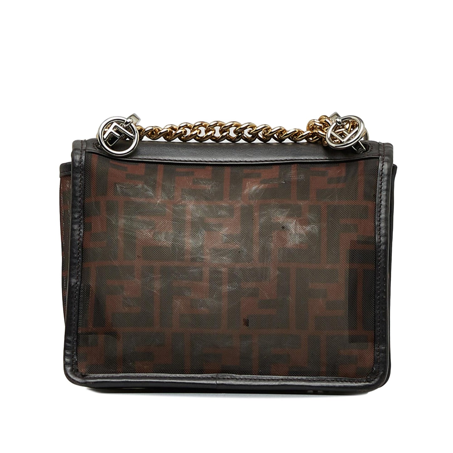Luxury FendiZucca Kan I F Mesh Crossbody Bag (SHG-w2Jgtw)