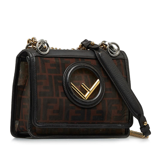 Luxury FendiZucca Kan I F Mesh Crossbody Bag (SHG-w2Jgtw)
