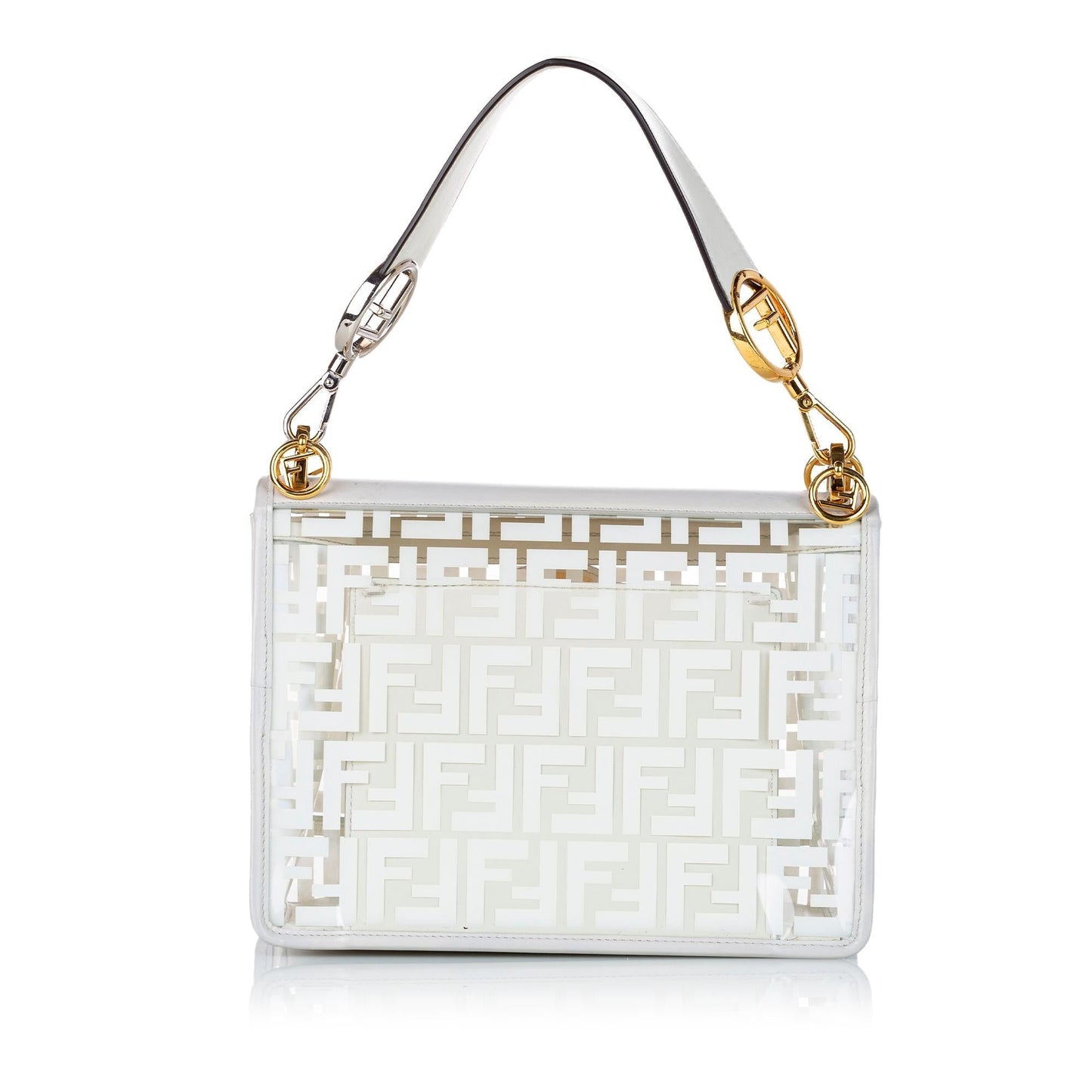 Luxury FendiZucca Kan I F PVC Satchel (SHG-31033)