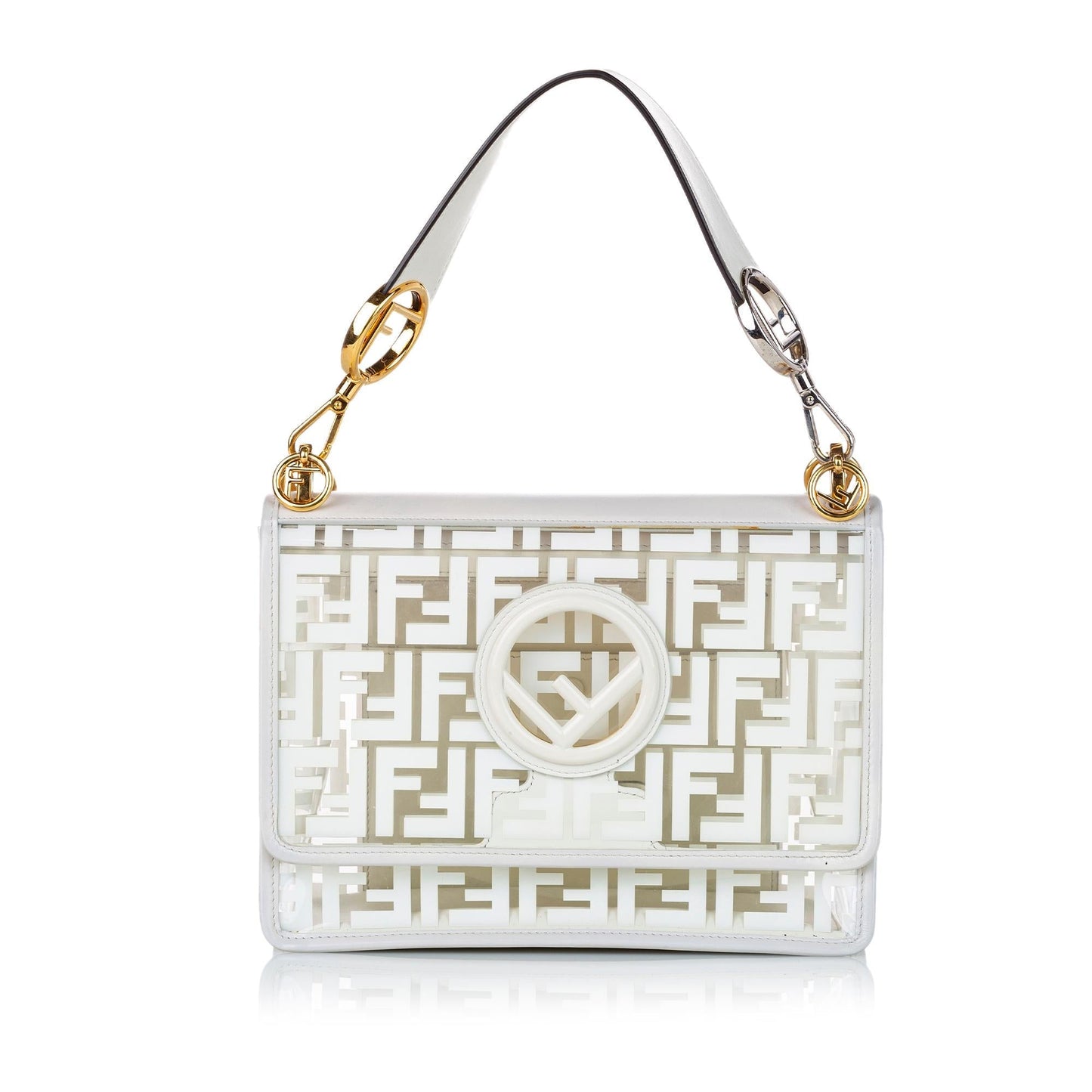 Luxury FendiZucca Kan I F PVC Satchel (SHG-31033)
