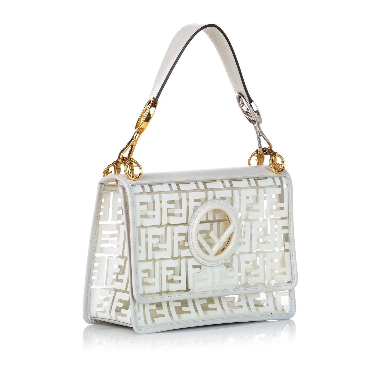 Luxury FendiZucca Kan I F PVC Satchel (SHG-31033)