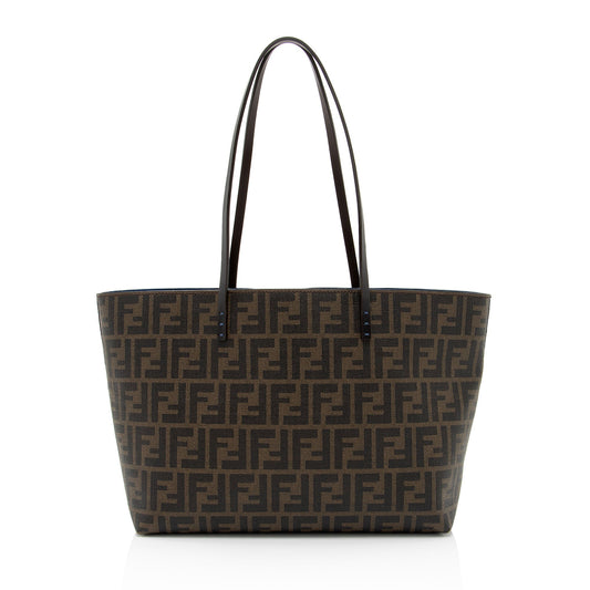 Luxury FendiZucca Medium Roll Tote (SHF-cWt25e)