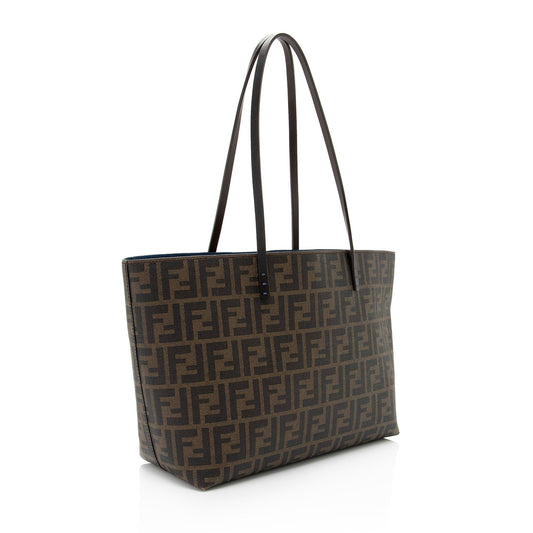 Luxury FendiZucca Medium Roll Tote (SHF-cWt25e)