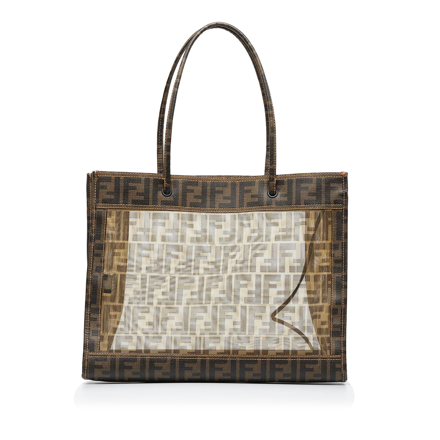 Luxury FendiZucca Mesh Tote (SHG-FB6wZh)