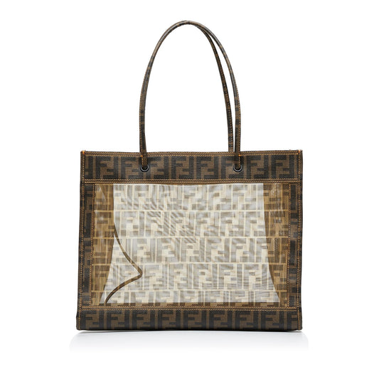 Luxury FendiZucca Mesh Tote (SHG-FB6wZh)