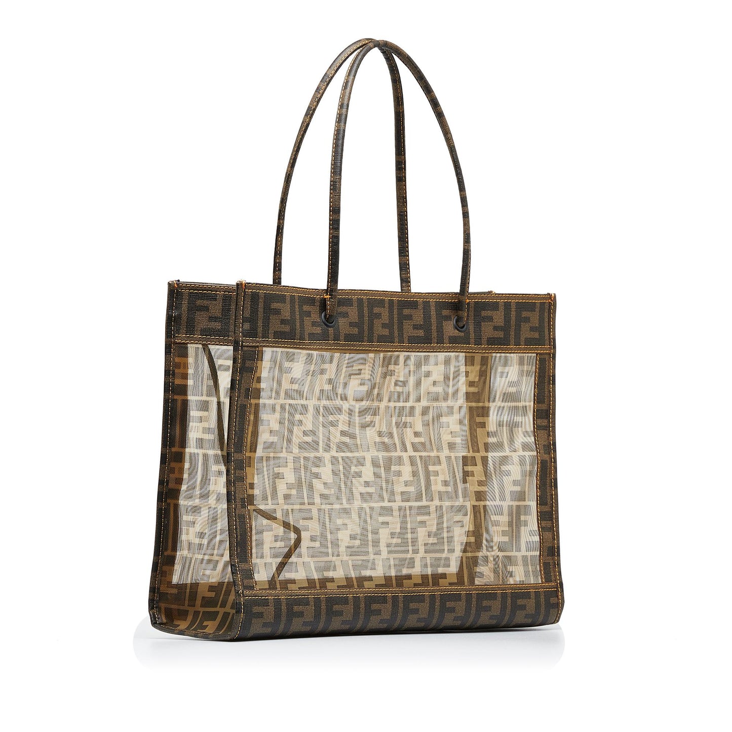Luxury FendiZucca Mesh Tote (SHG-FB6wZh)