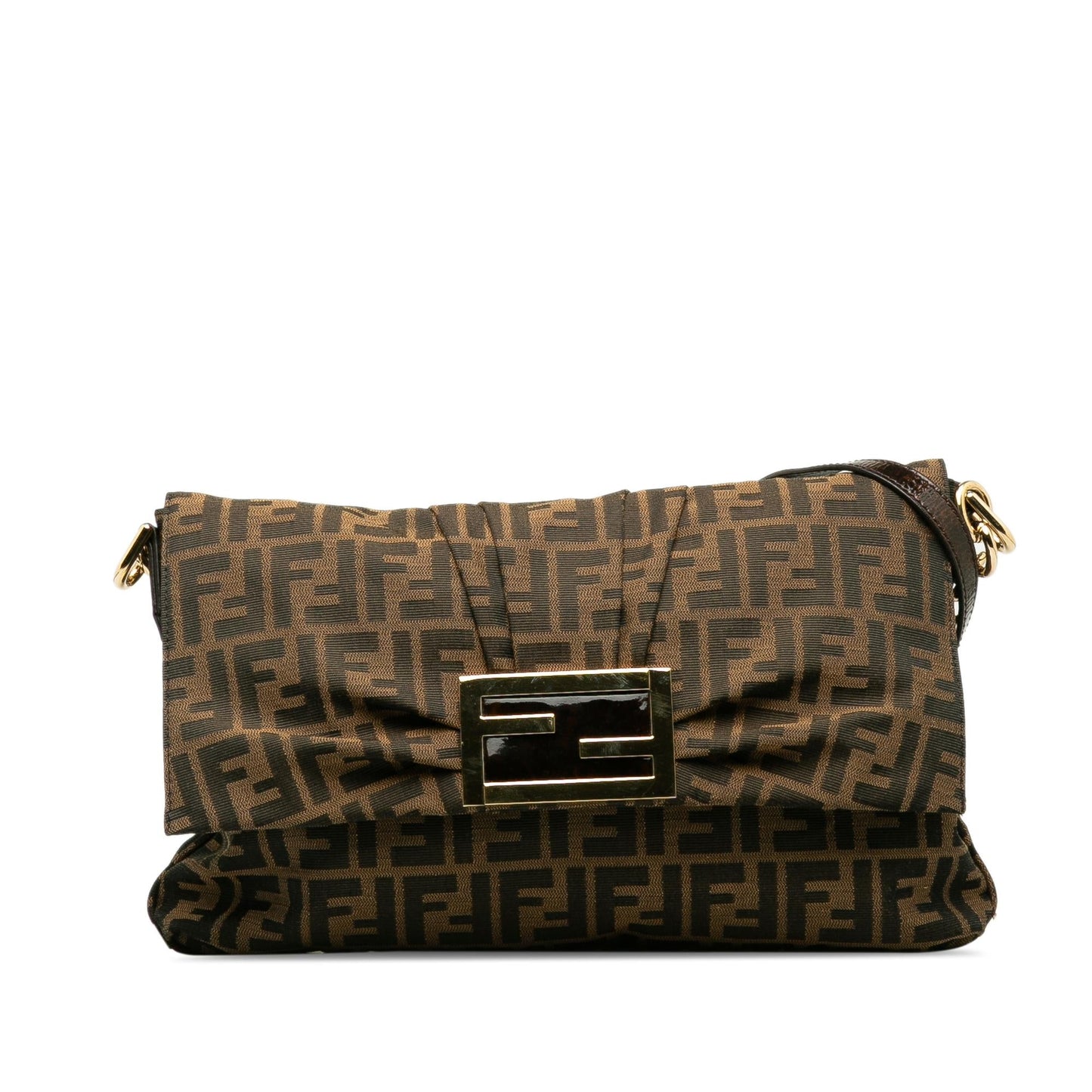Luxury FendiZucca Mia Flap Crossbody Bag (SHG-qWmENi)