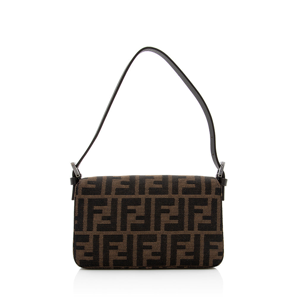Luxury FendiZucca Mini Baguette Shoulder Bag (SHF-19228)