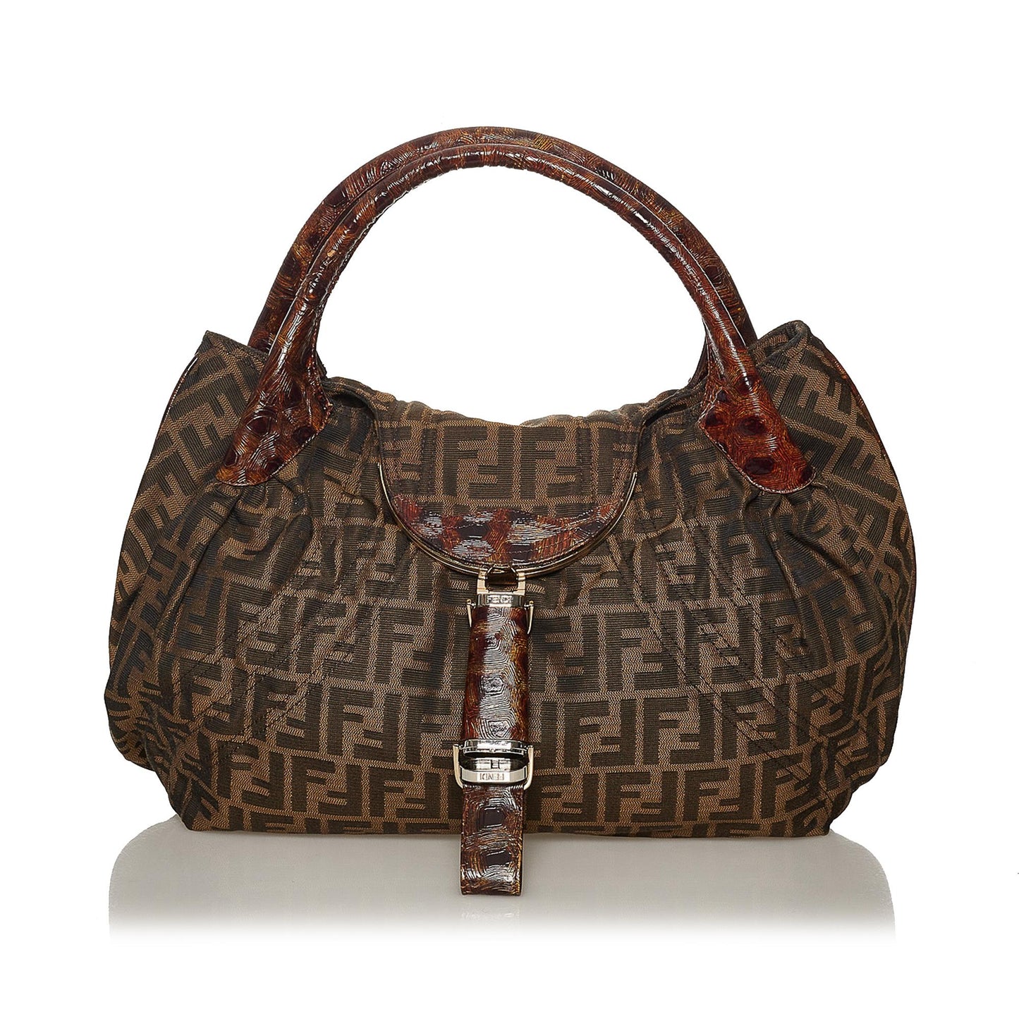Luxury FendiZucca Spy Canvas Handbag (SHG-28363)