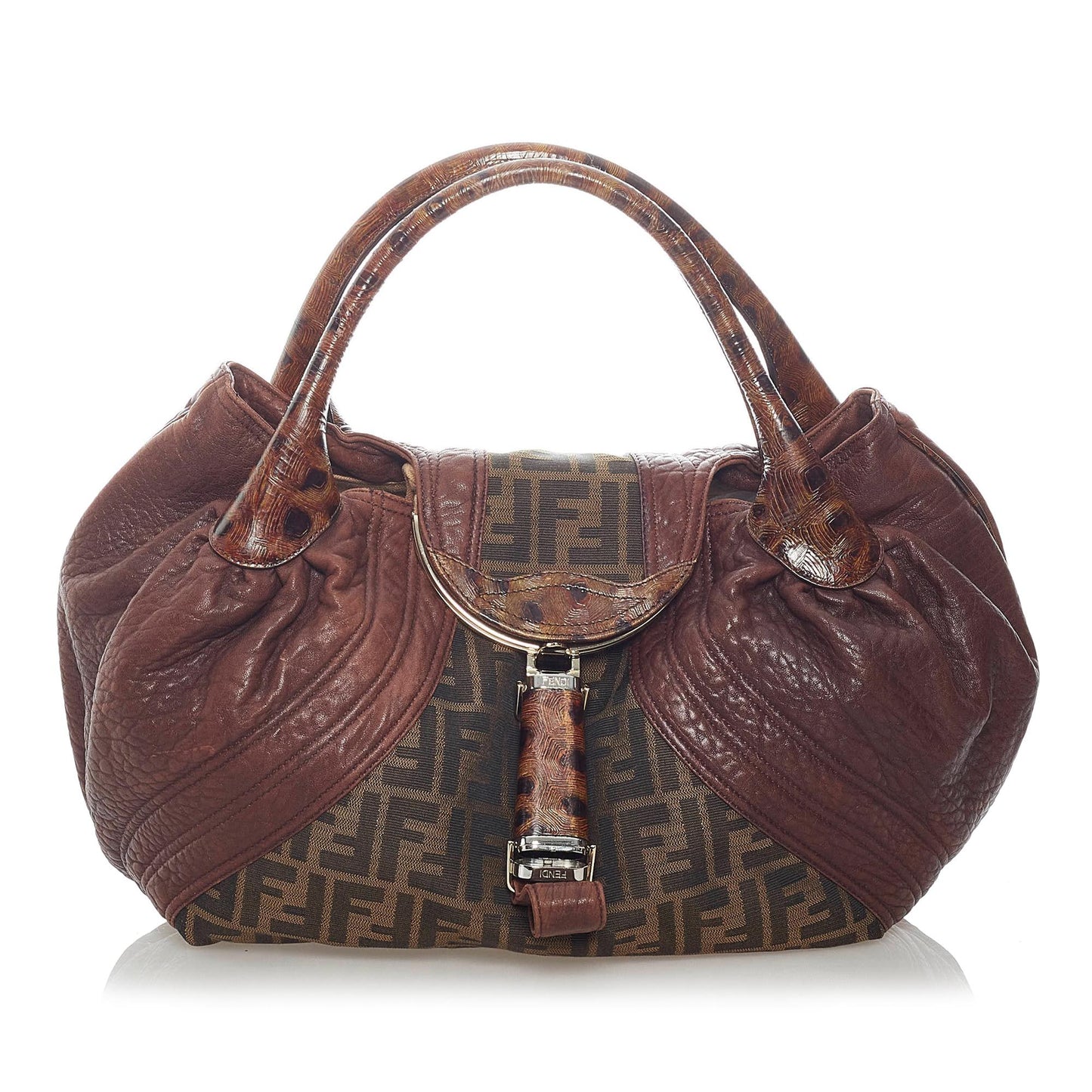 Luxury FendiZucca Spy Canvas Handbag (SHG-31897)