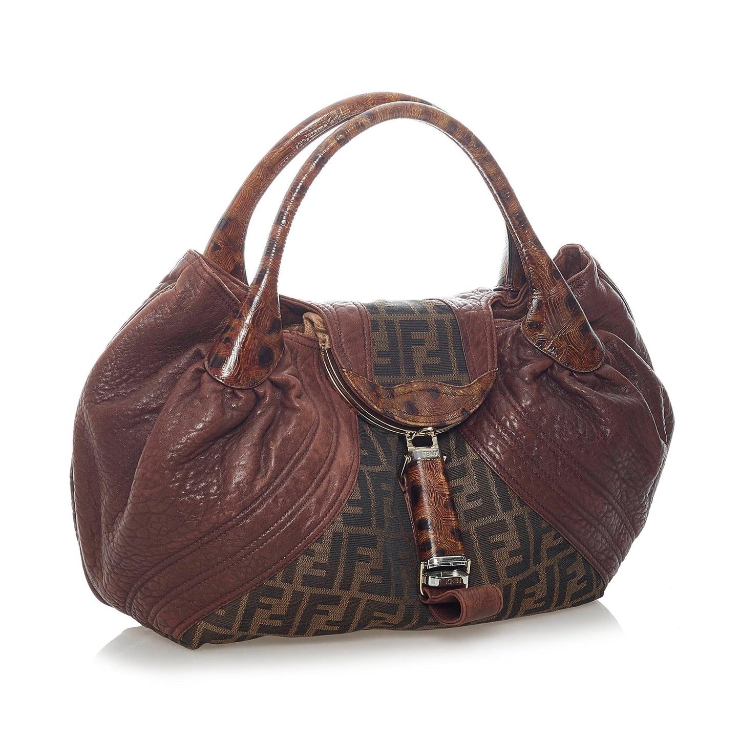 Luxury FendiZucca Spy Canvas Handbag (SHG-31897)