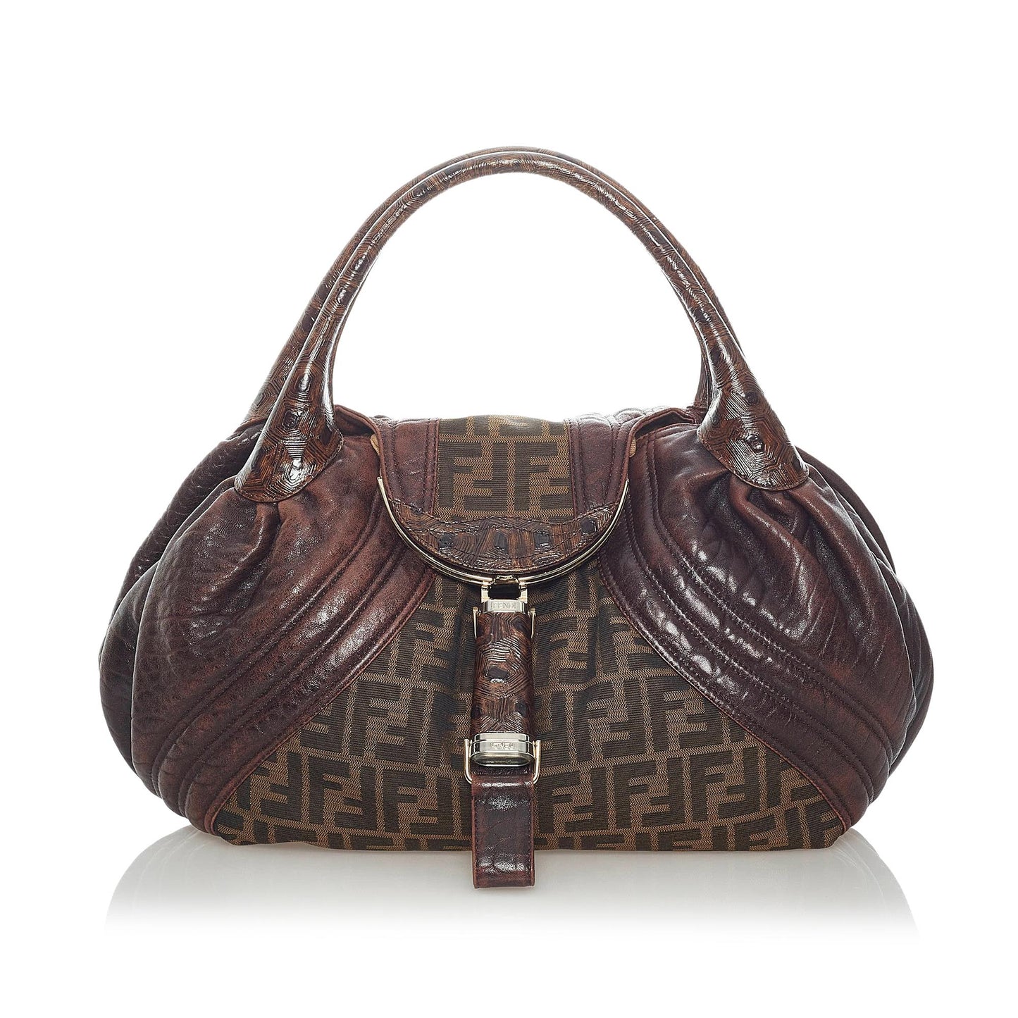 Luxury FendiZucca Spy Canvas Handbag (SHG-32929)