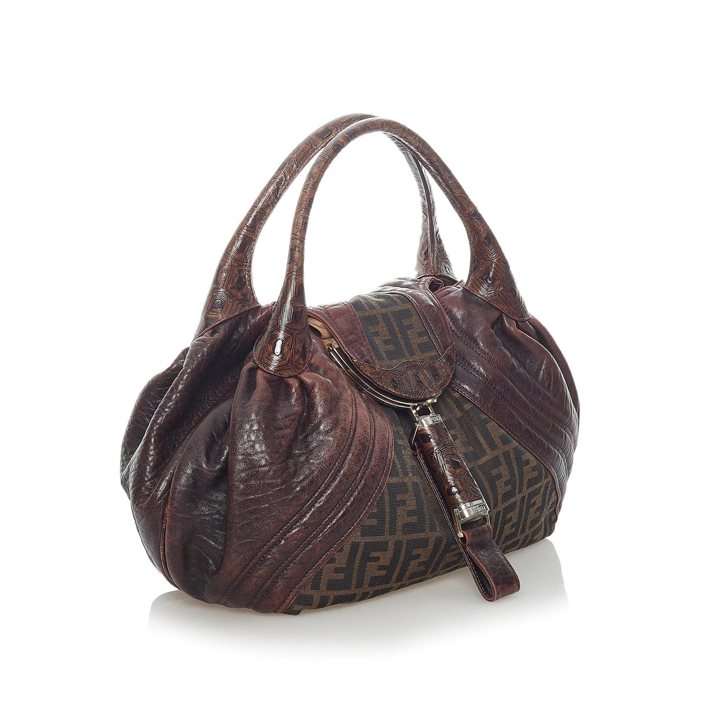 Luxury FendiZucca Spy Canvas Handbag (SHG-32929)