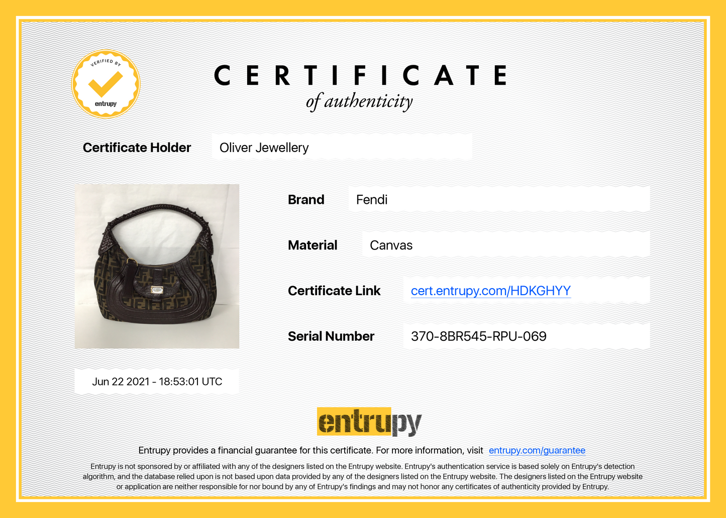 Fendi Zucca Spy Hobo