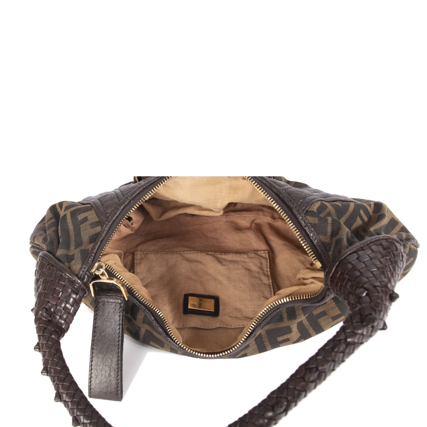 Fendi Zucca Spy Hobo