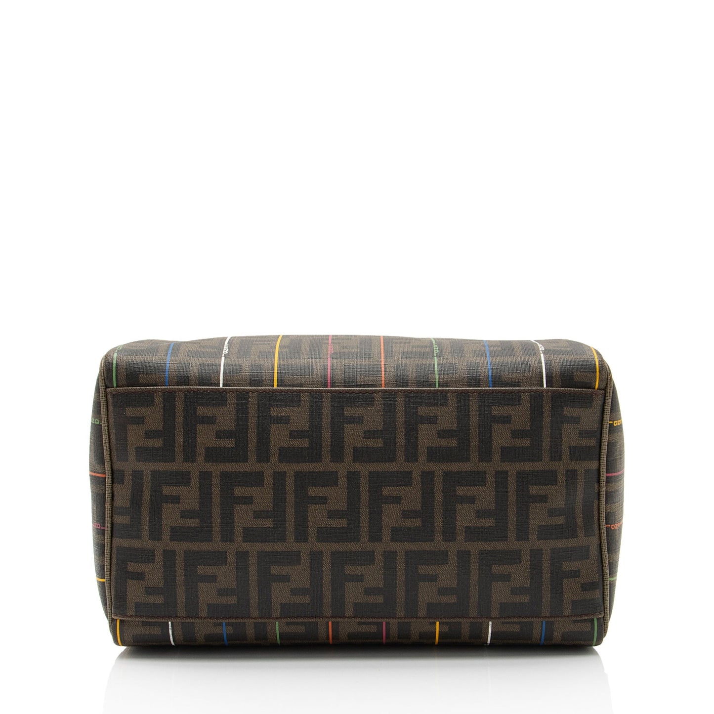 Luxury FendiZucca Striped Boston Bag (SHF-r1Jr6D)