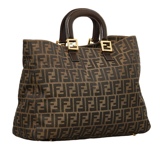 Luxury FendiZucca Tote Bag (SHG-YvxvYG)