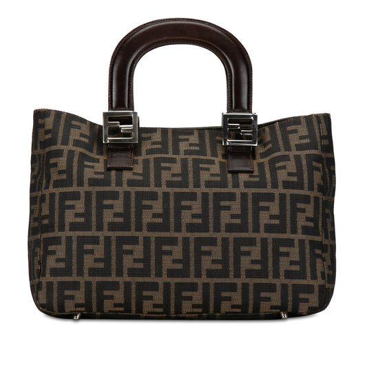 Luxury FendiZucca Twins Canvas Handbag (SHG-OGbi0G)