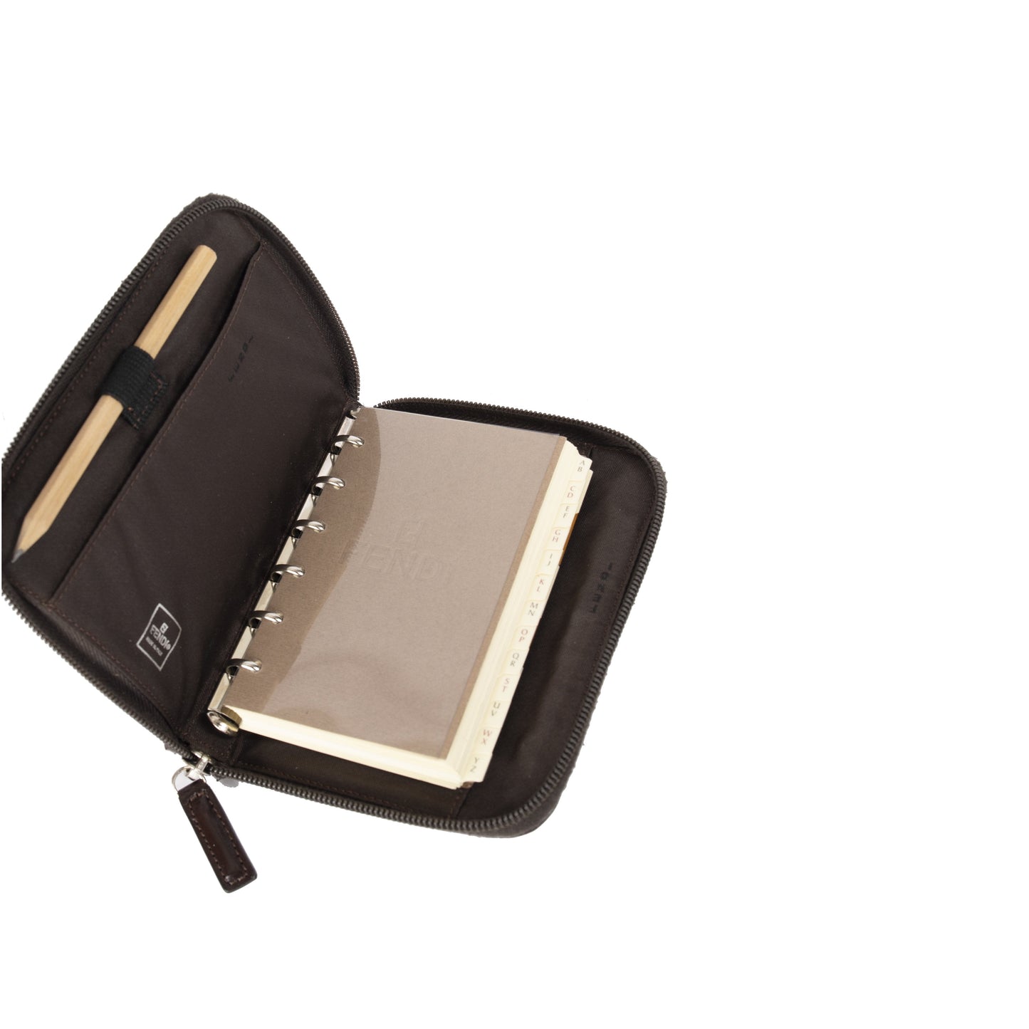 Fendi Zucca Zip Agenda