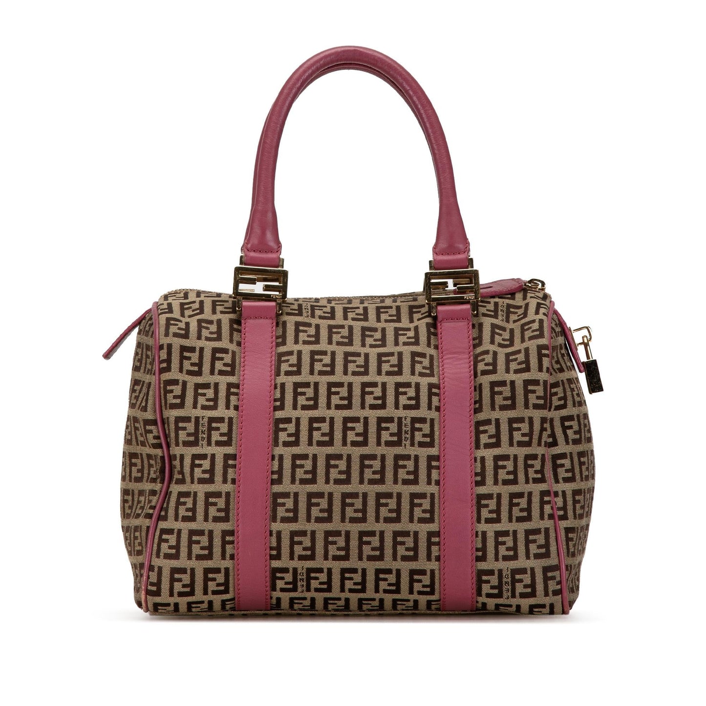 Luxury FendiZucchino Canvas Boston Bag (SHG-PFRtyP)