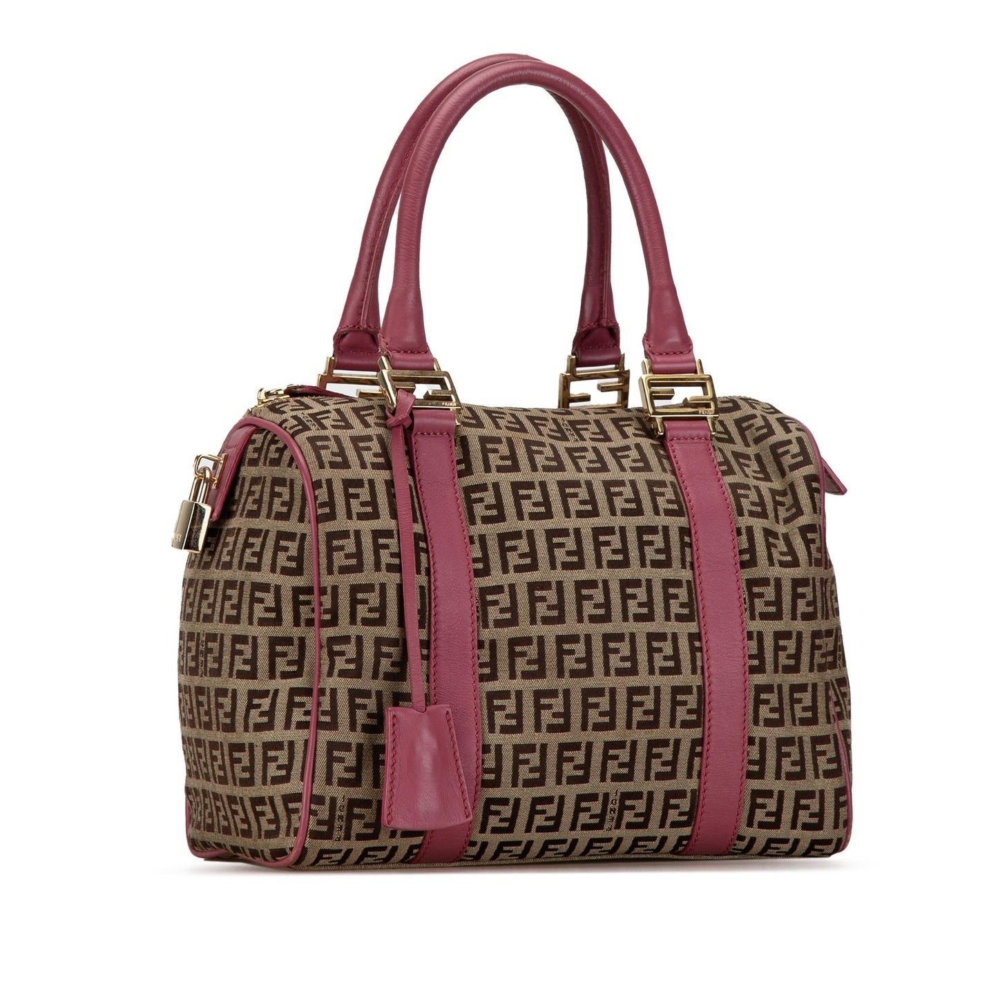 Luxury FendiZucchino Canvas Boston Bag (SHG-PFRtyP)