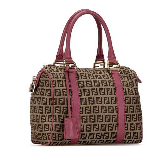 Luxury FendiZucchino Canvas Boston Bag (SHG-PFRtyP)