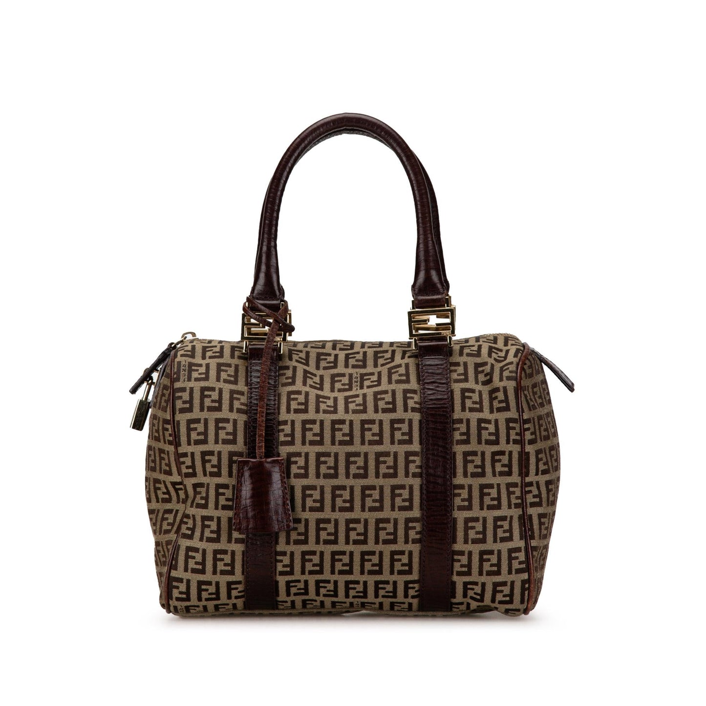 Luxury FendiZucchino Canvas Boston Bag (SHG-EwXUKb)