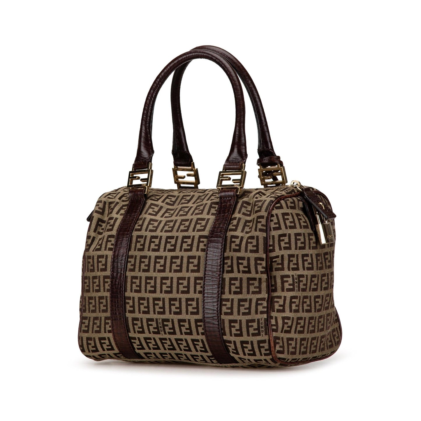 Luxury FendiZucchino Canvas Boston Bag (SHG-EwXUKb)