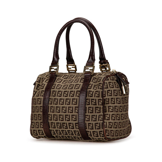 Luxury FendiZucchino Canvas Boston Bag (SHG-EwXUKb)
