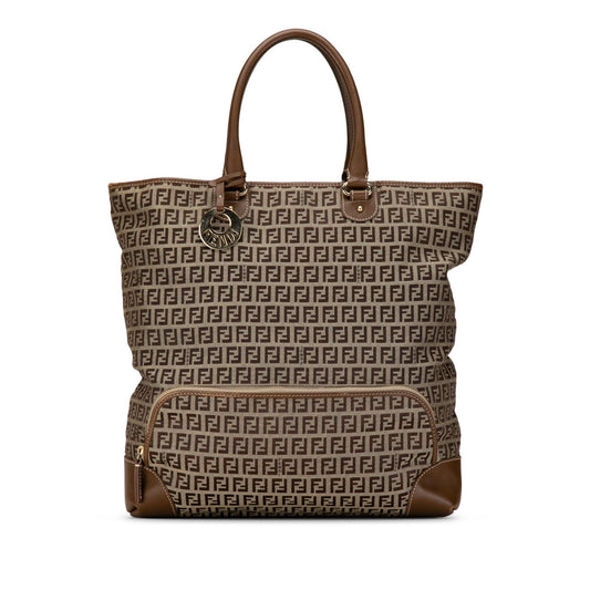 Luxury FendiZucchino Canvas Chef Shopping Tote (SHG-ZlUSCk)