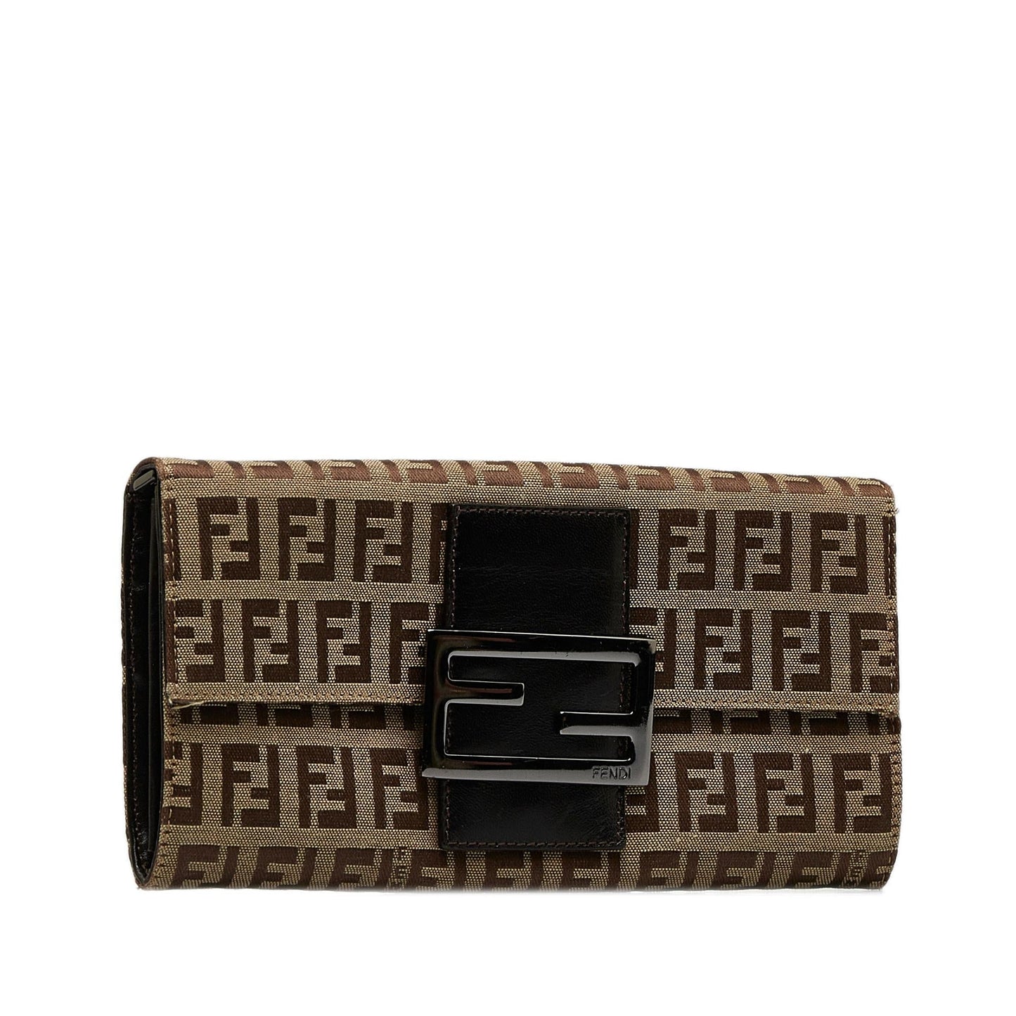 Luxury FendiZucchino Canvas Continental Wallet (SHG-RPVF6U)