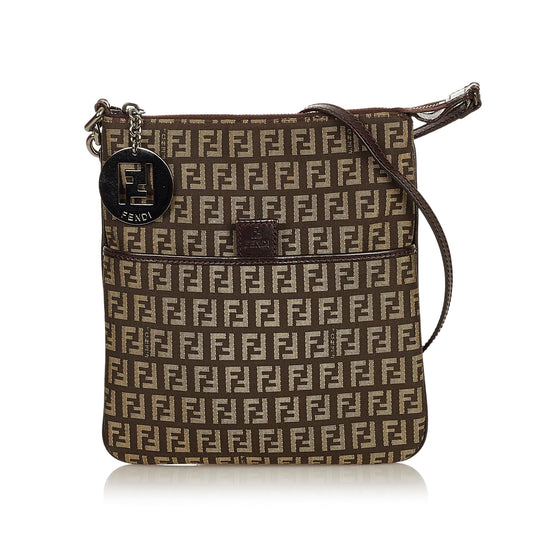 Luxury FendiZucchino Canvas Crossbody Bag (SHG-26620)