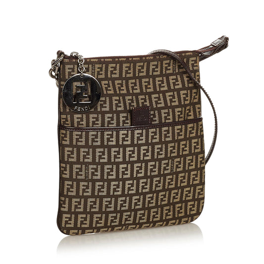 Luxury FendiZucchino Canvas Crossbody Bag (SHG-26620)